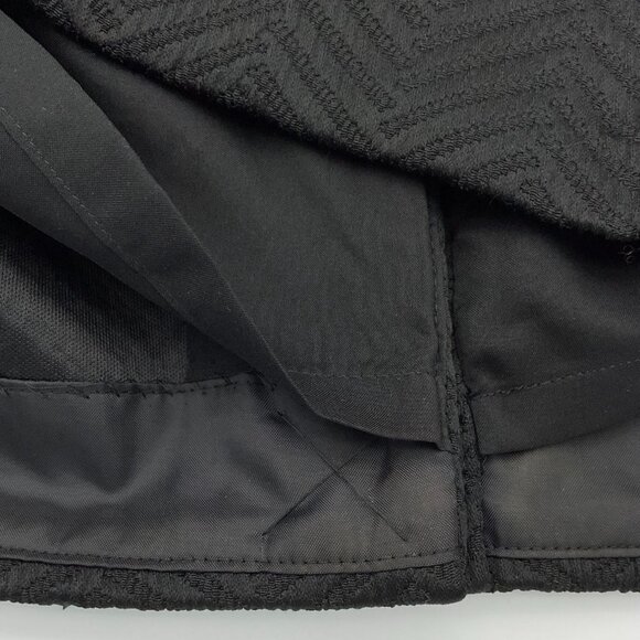 Banana Republic Faux Leather Waistband Textured Chevron Lined Skirt Sz 10 NWOT - Picture 5 of 8